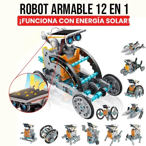 Robot Solar 13 en 1 – Juguete Educativo de Energía Renovable🤖😎