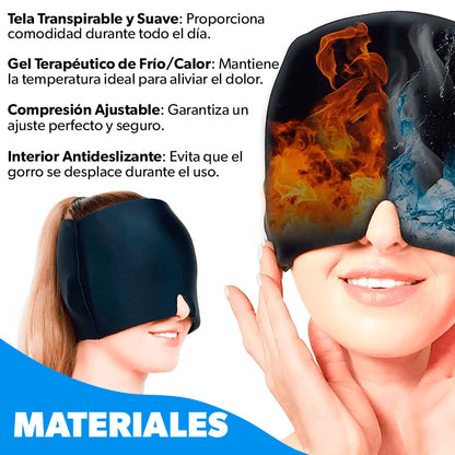 Gorro Anti-Migraña – Alivio instantáneo para dolores de cabeza, estrés y tensión❄️🔥