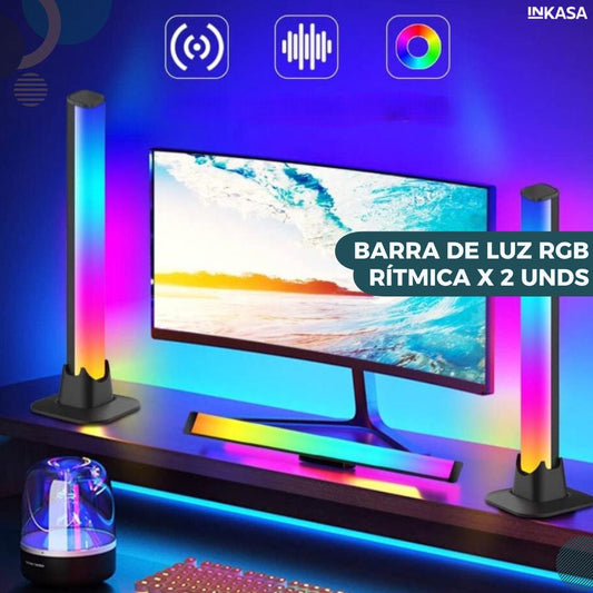 Barra de luz RGB rítmica x 2 unds