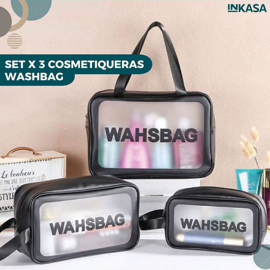 Set x 3 cosmetiqueras Washbag