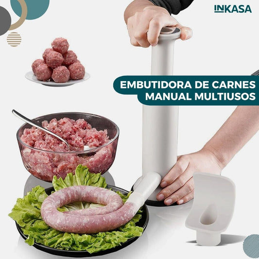 Embutidora de carnes manual multiusos