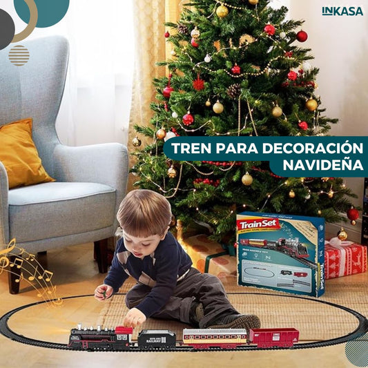 Tren para decoración navideña