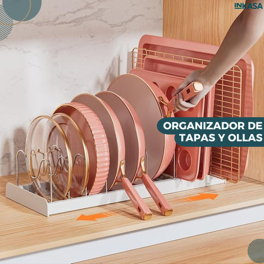 Organizador de tapas y ollas