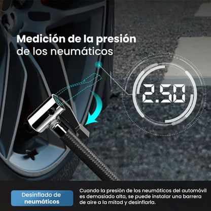 🔧 Compresor Portátil Digital – Infla Rápido, Seguro y Donde Sea