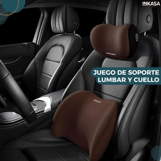 Juego de soporte lumbar y cuello