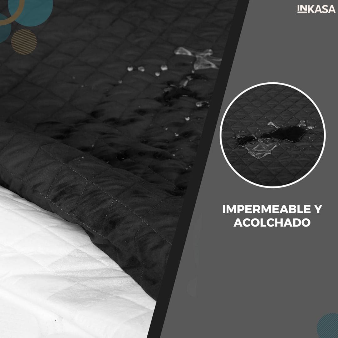 Protector de colchón impermeable acolchado