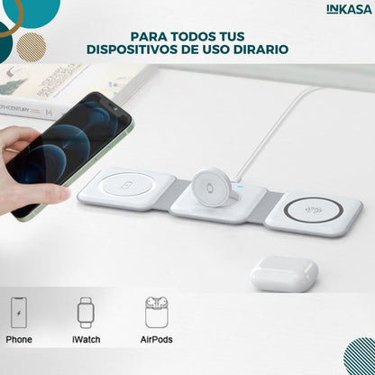 Cargador inalámbrico plegable