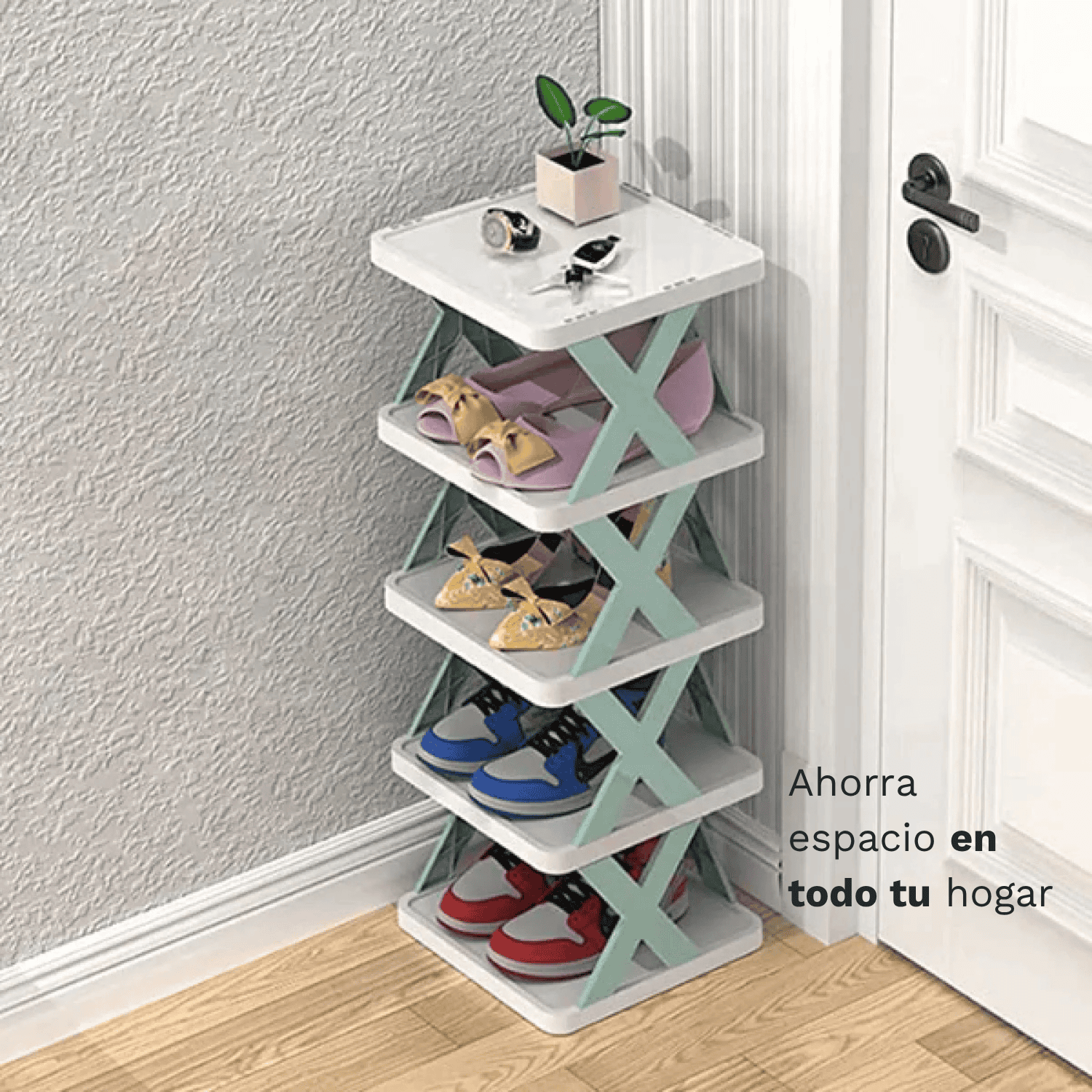 Zapatero Armable Ahorrador De Espacio