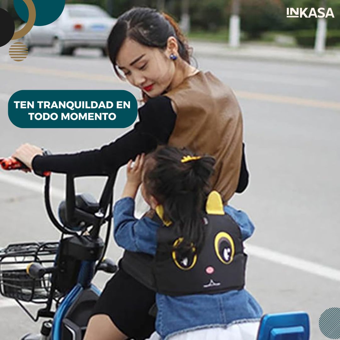 Chaleco de seguridad para niños en moto