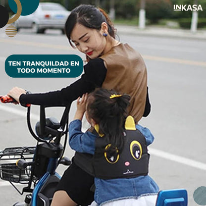 Chaleco de seguridad para niños en moto