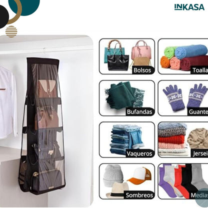 Organizador de bolsos para armario x 2 unds