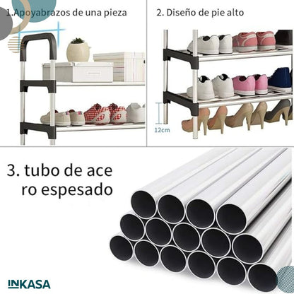 Zapatero de acero armable 7 niveles