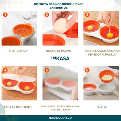 Hervidor de huevos para microondas
