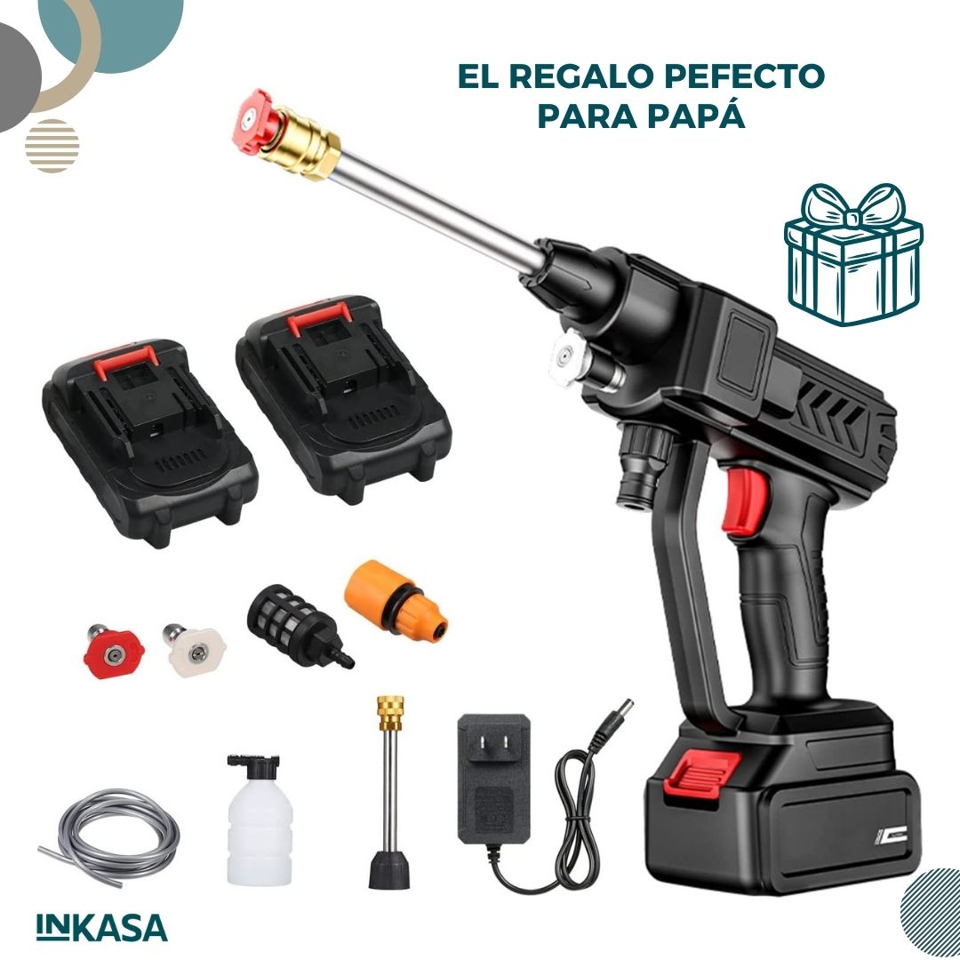 Hidrolavadora inalámbrica + 2 Baterías + Raches 40pcs