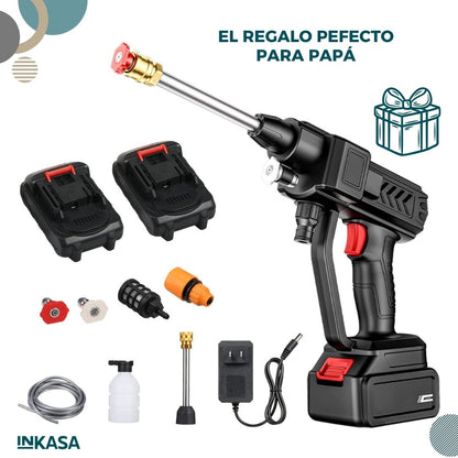 Hidrolavadora inalámbrica + 2 Baterías + Raches 40pcs