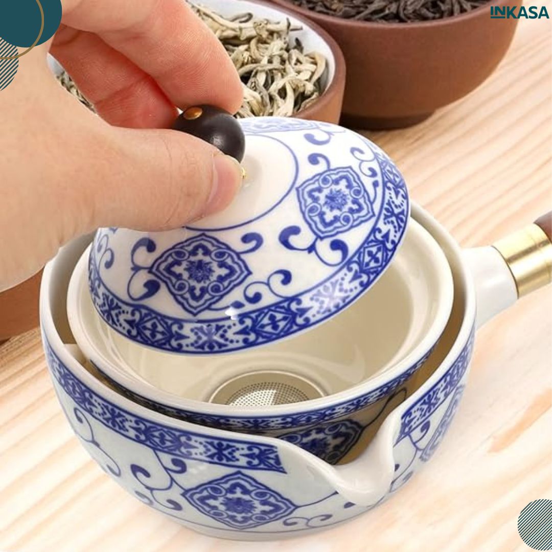 Tetera china de cerámica
