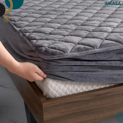 Protector de colchón y almohadas afelpado cama sencilla, doble y King