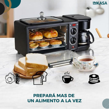 Sokany mini horno eléctrico 3 en 1