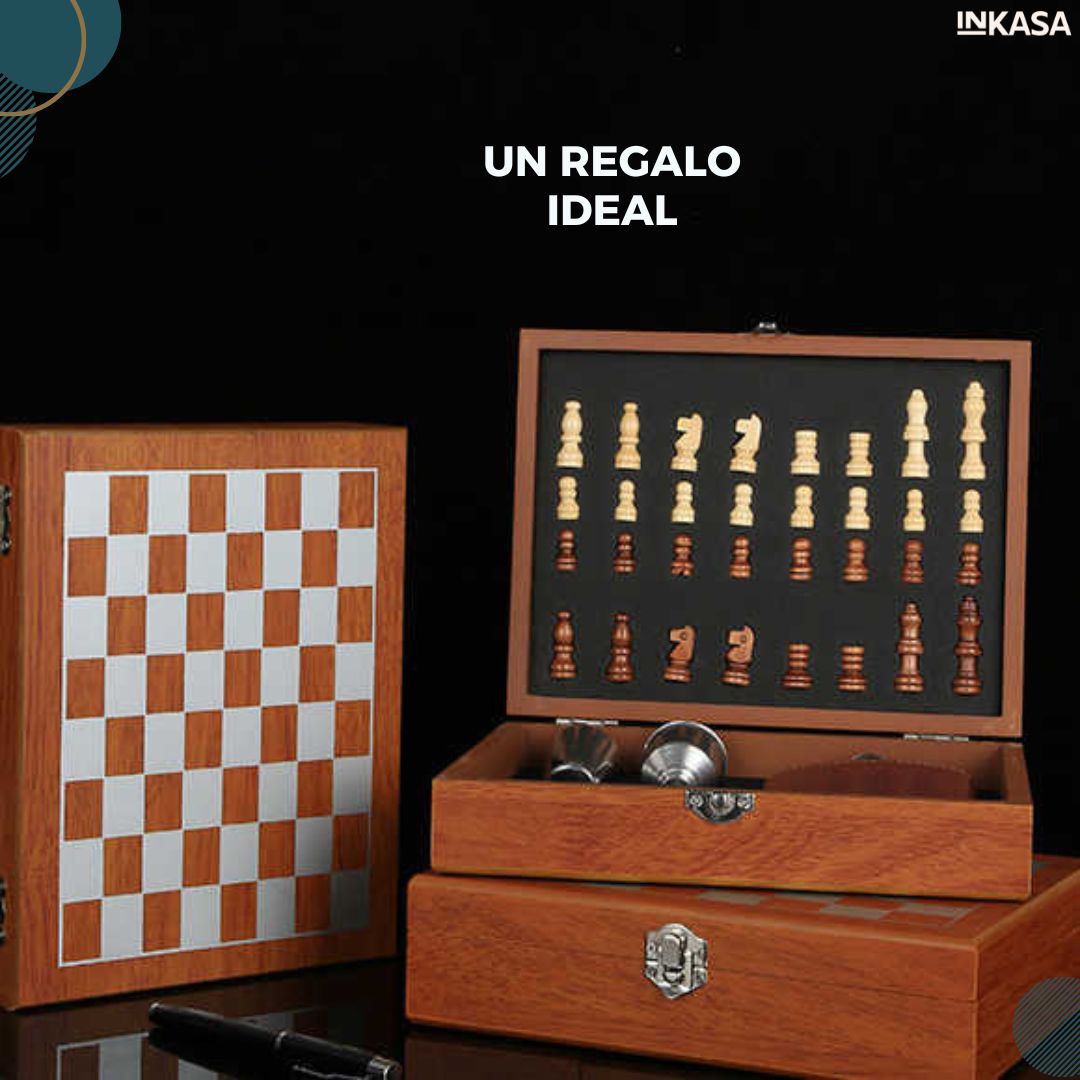 Set whiskera y ajedrez