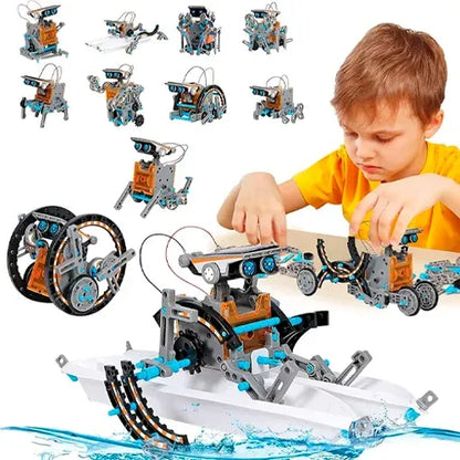 Robot Solar 13 en 1 – Juguete Educativo de Energía Renovable🤖😎
