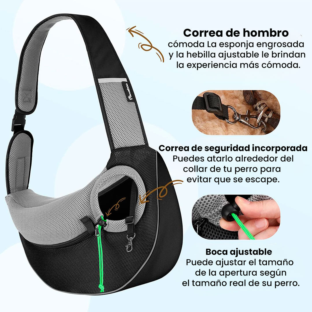 Cargador Tipo Morral para Mascotas – Comodidad y Seguridad en Cada Paseo🐕🐶