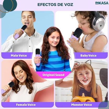 Parlante inalámbrico Karaoke con micrófono