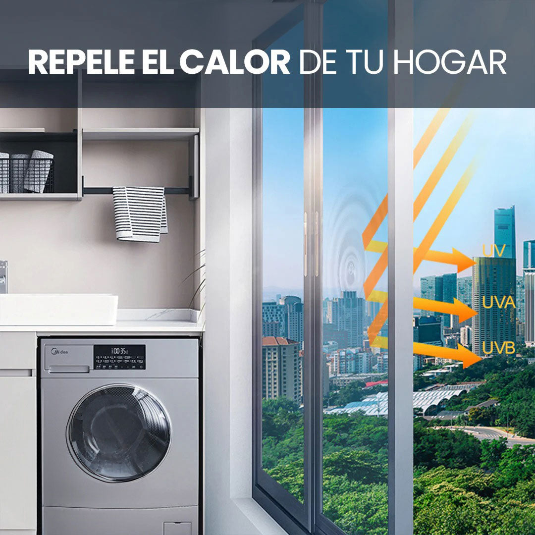 🪞Rollo de Vinilo X60CM Tipo Espejo Polarizado – Protección, Privacidad y Estilo