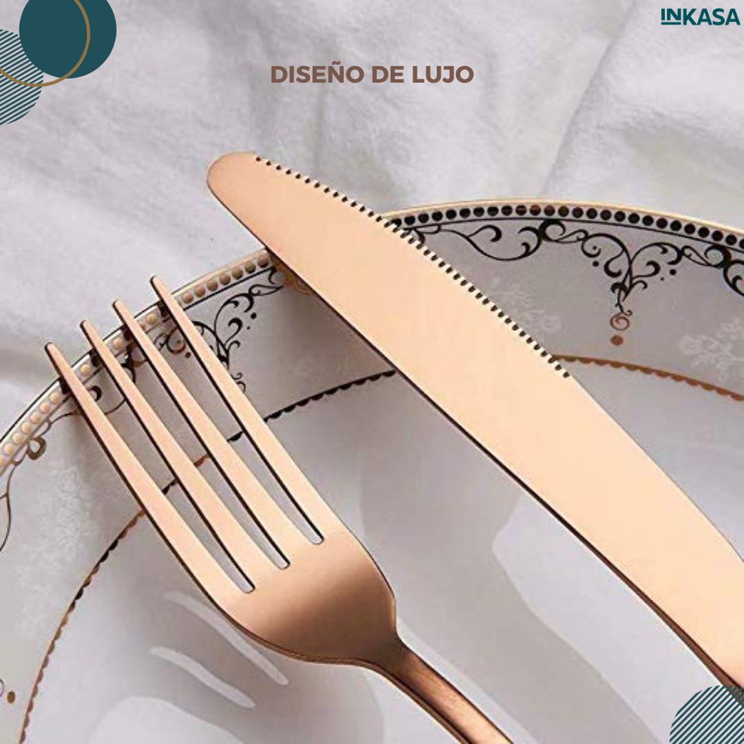 Set de 24 cubiertos con estuche