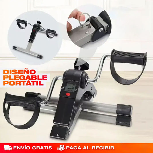 Mini Bicicleta Estática Portátil con Pantalla LCD – Ejercita Piernas y Brazos en Casa🚲💪🏻
