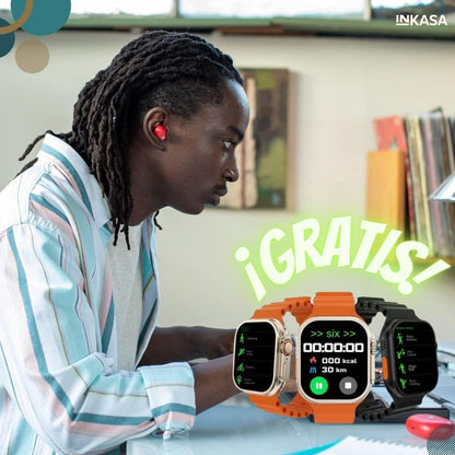 Audífonos tipo Beats buds + Smart watch c39 ultra gratis