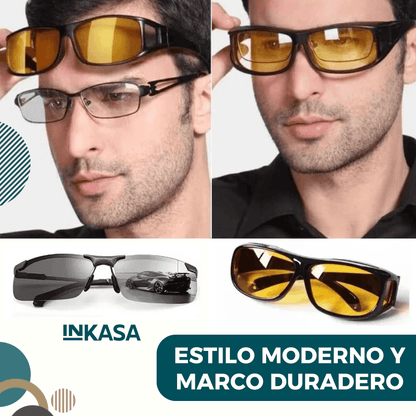 Juego 2 Gafas Lentes Hd Vision Filtro Uv