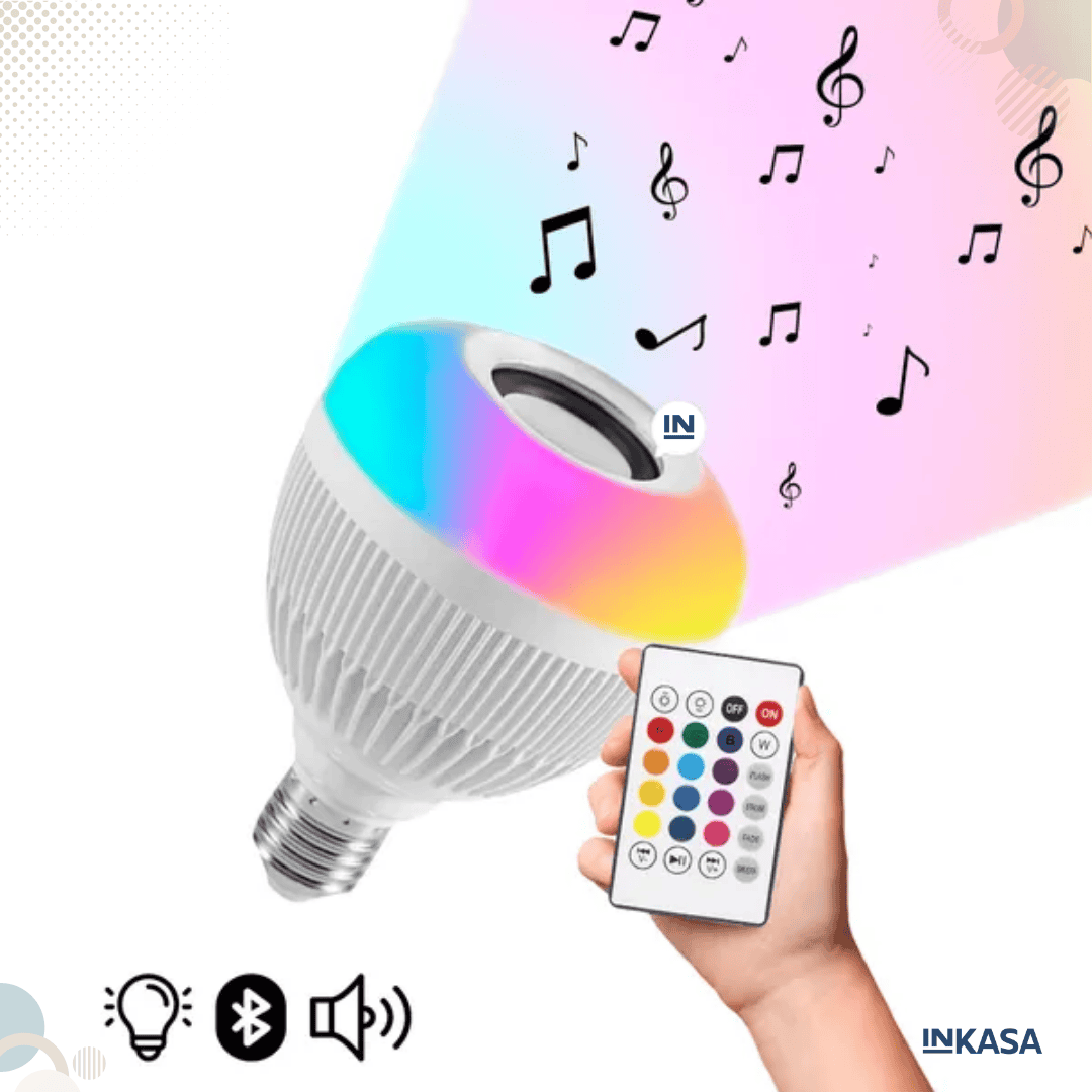 Bombillo Parlante Con Bluetooth Multicolores