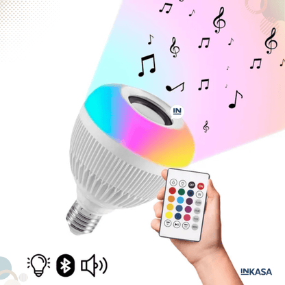 Bombillo Parlante Con Bluetooth Multicolores