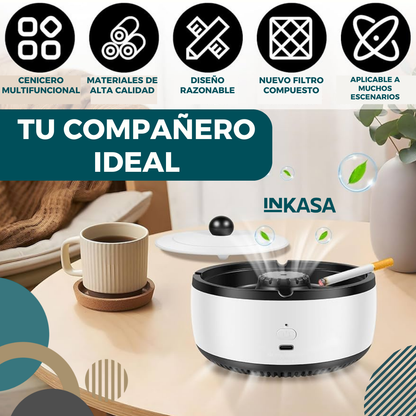 Cenicero Con Purificador De Aire