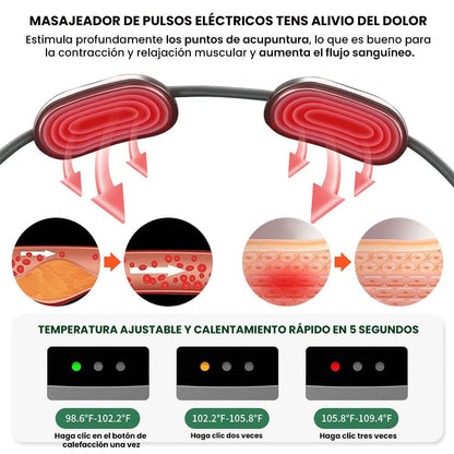 Masajeador Eléctrico Portátil para Cuello y Espalda🫨⚡