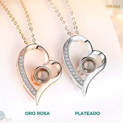 Collar Te Amo 100 Idiomas Con Caja de Lujo