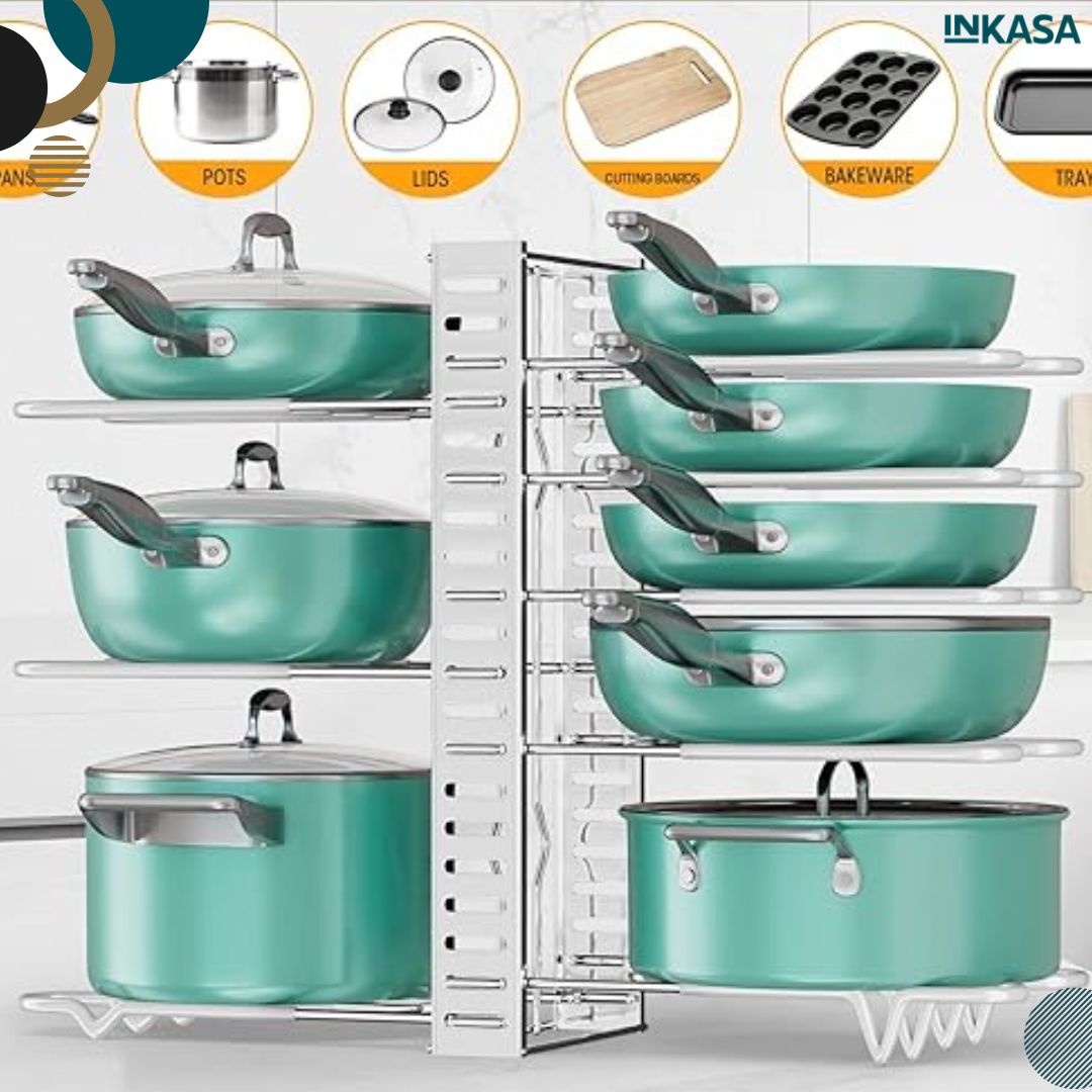 Organizador de ollas 8 niveles ajustable