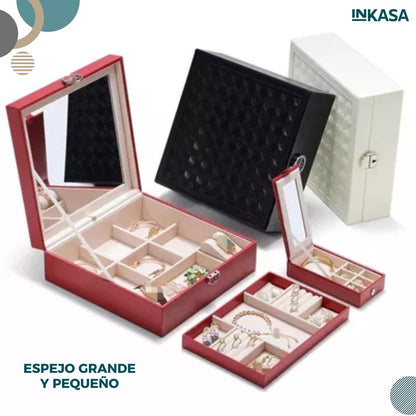 Joyero Organizador Con Espejo