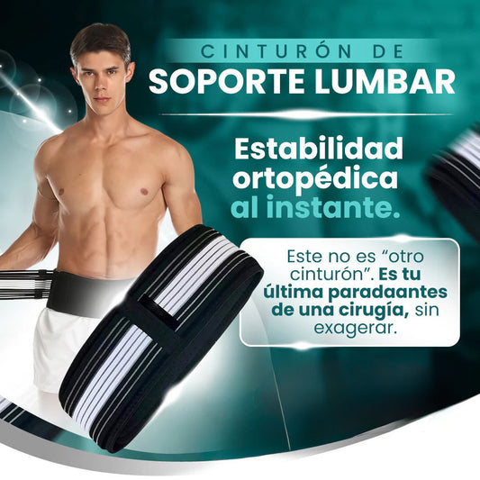 🧘‍♂️Cinturón Lumbar Ortopédico Ajustable – Alivio y soporte donde más lo necesitás