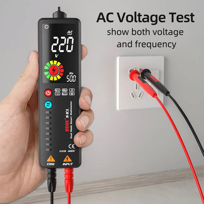 🧰〰️Multimetro B-SIDE: Puede medir voltaje de CC, voltaje de CA, frecuencia, resistencia, continuidad