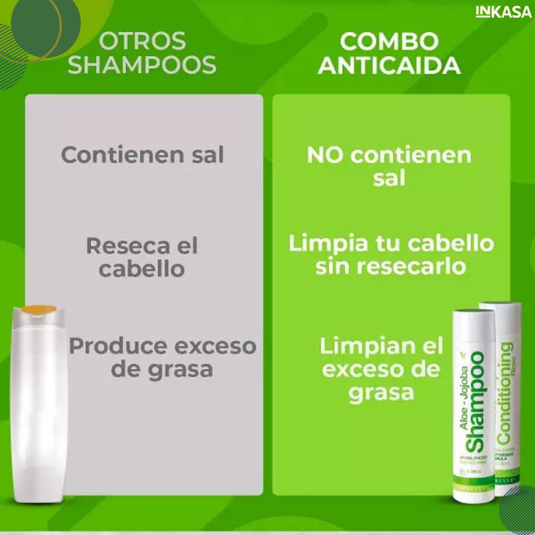 Combo shampoo y acondicionador para el crecimiento