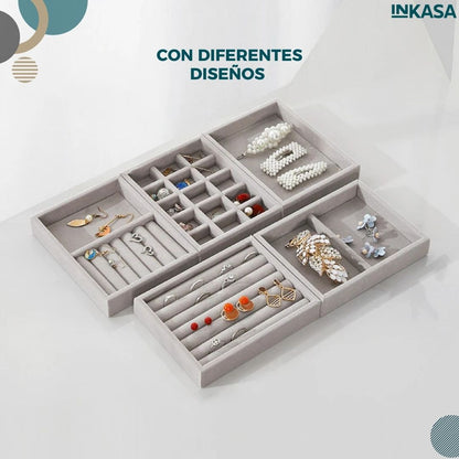 Organizador de joyas y relojes set x 4