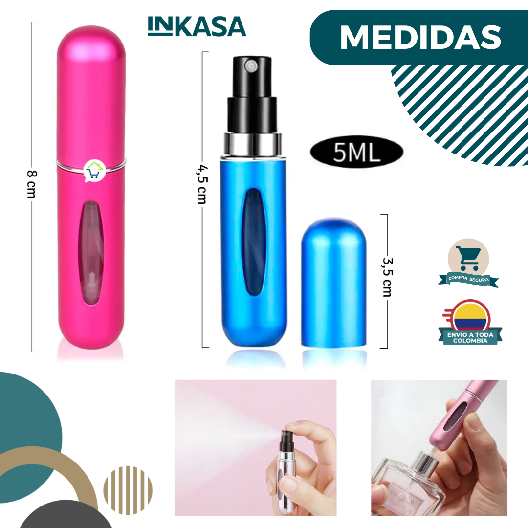 Perfumero Recargable 5 Ml Practico