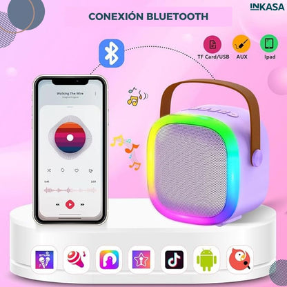 Parlante inalámbrico Karaoke con micrófono