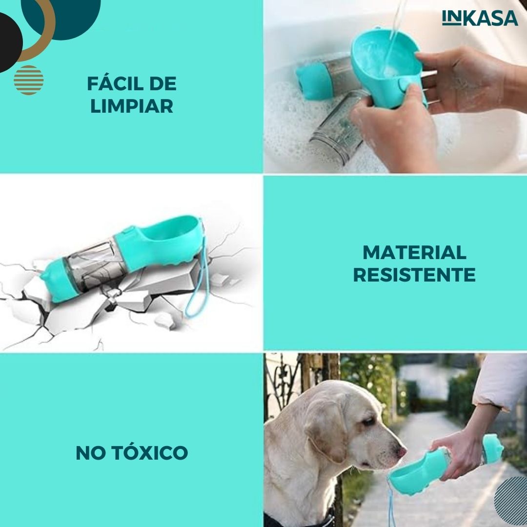 Botella multiusos 3 en 1 para mascotas