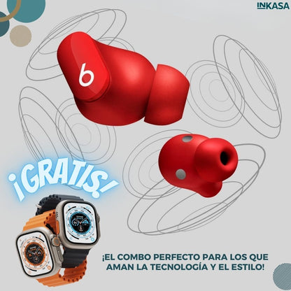 Audífonos tipo Beats buds + Smart watch c39 ultra gratis