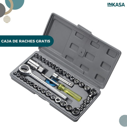 Hidrolavadora inalámbrica + 2 Baterías + Raches 40pcs