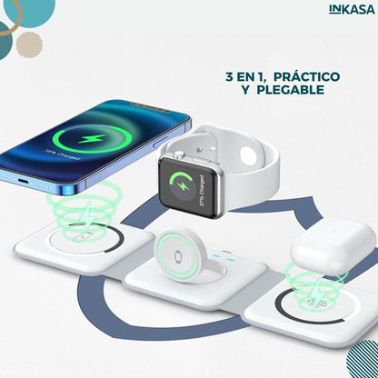 Cargador inalámbrico plegable