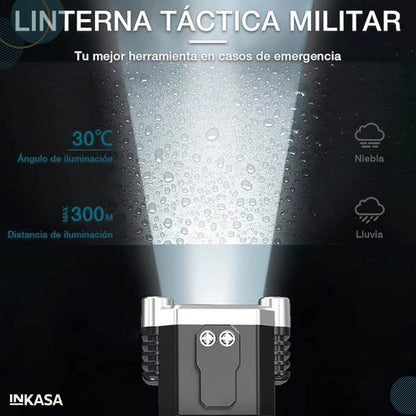 Linterna led potente recargable por USB