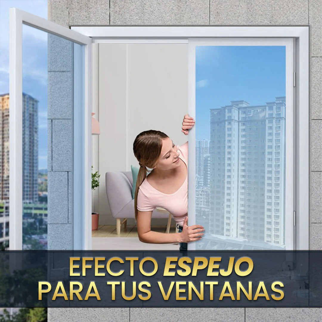 🪞Rollo de Vinilo X60CM Tipo Espejo Polarizado – Protección, Privacidad y Estilo